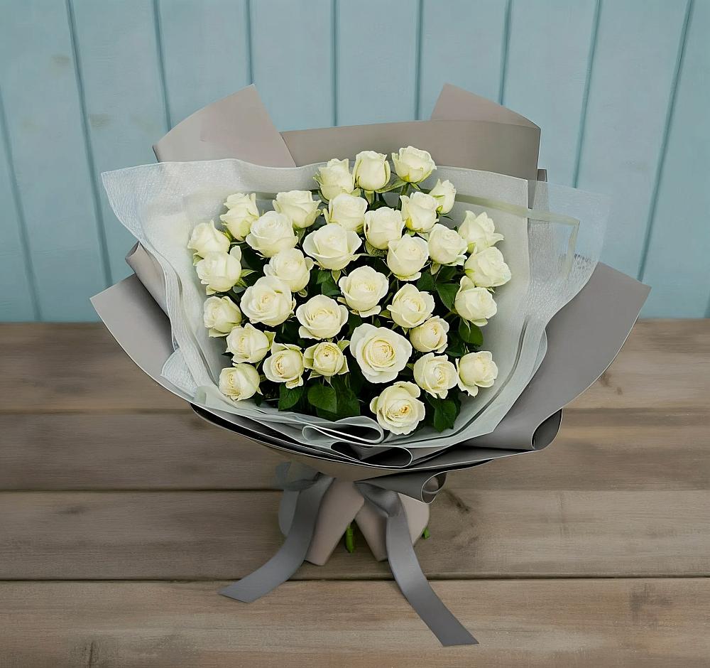Букет Белоснежная нежность в Ащерино