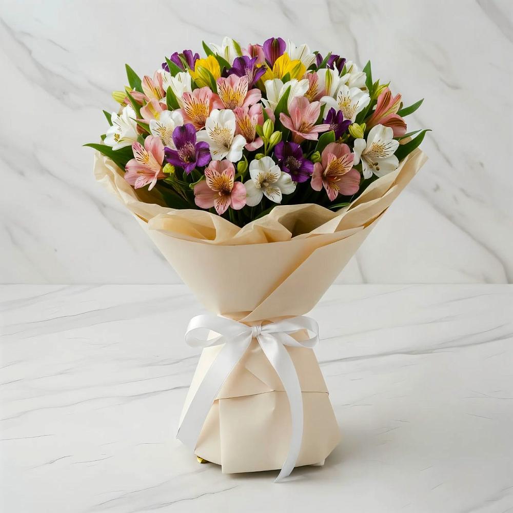 Букет цветов из: Альстромерии в Ащерино