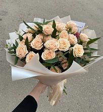 Букет Кремовые розы Латте в Ащерино