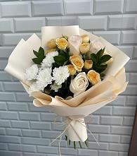 Букет цветов из:  Розы и Хризантемы #REPLACE_PRED# Ащерино