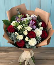 Букет цветов из:  Розы и Альстромерии в Ащерино