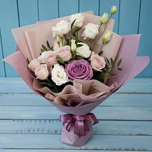 Букет цветов из:  Розы и Лизиантусы в Ащерино