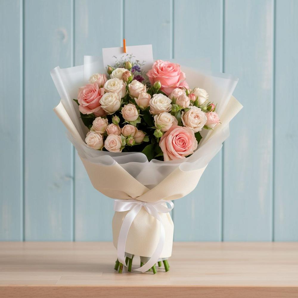 Букет цветов из: Розы в Ащерино