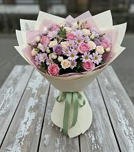 Букет цветов из:  Розы и Хризантемы в Ащерино