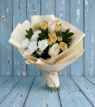 Букет цветов из:  Розы и Хризантемы в Ащерино