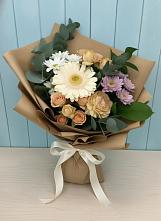 Букет цветов из:  Герберы и Хризантемы в Ащерино