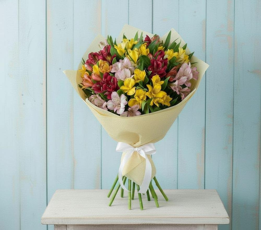Букет цветов из: Альстромерии в Ащерино