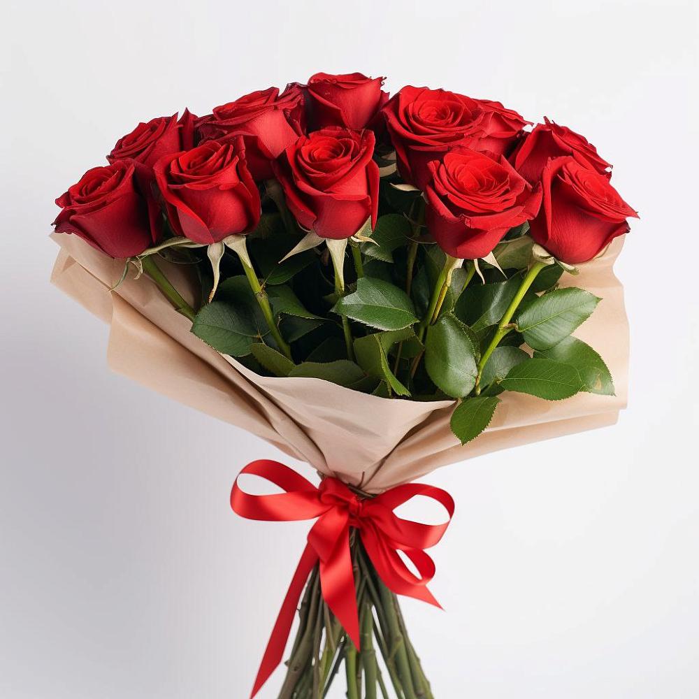 Букет 11 Красных роз Эдлесс Лав в Ащерино